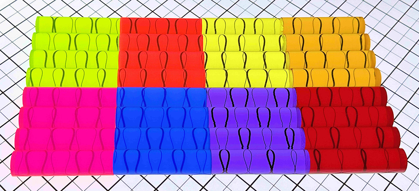 32 Pcs 8 DIFFERENT COLOR 3/4” DIAMETER CLEAR ACRYLIC ROD DOWELS PEGS