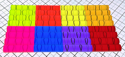 32 Pcs 8 DIFFERENT COLOR 3/4” DIAMETER CLEAR ACRYLIC ROD DOWELS PEGS