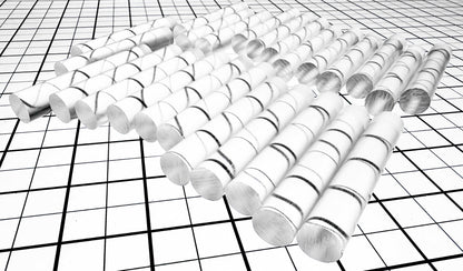25 Pcs 1/2” DIAMETER CLEAR ACRYLIC PLEXIGLASS ROD DOWELS .5" DIAMETER (APPROX 12.7 MM)