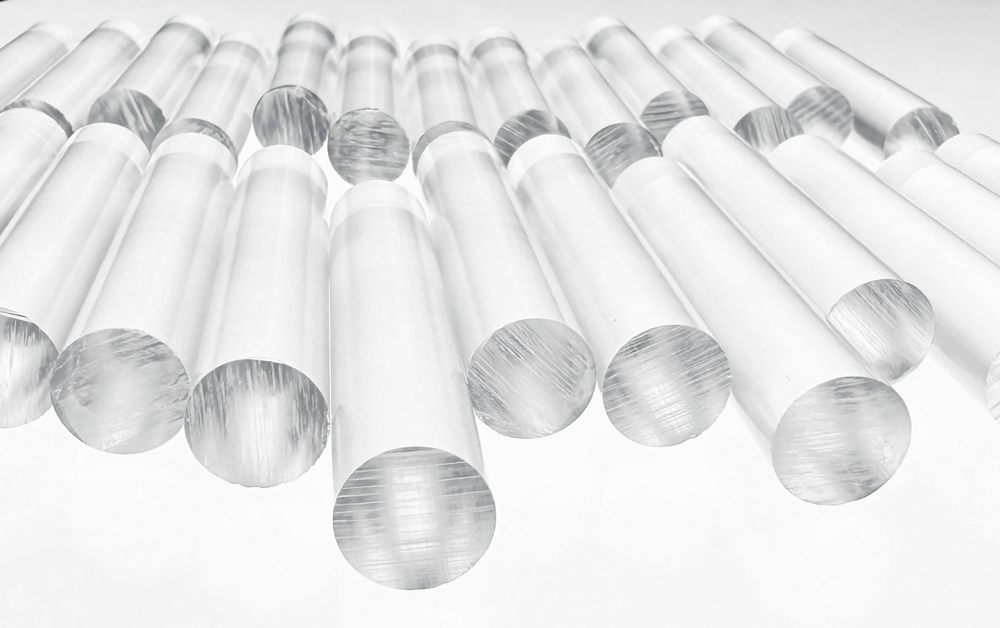 25 Pcs 1/2” DIAMETER CLEAR ACRYLIC PLEXIGLASS ROD DOWELS .5" DIAMETER (APPROX 12.7 MM)