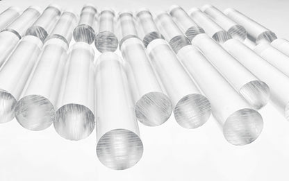 25 Pcs 1/2” DIAMETER CLEAR ACRYLIC PLEXIGLASS ROD DOWELS .5" DIAMETER (APPROX 12.7 MM)