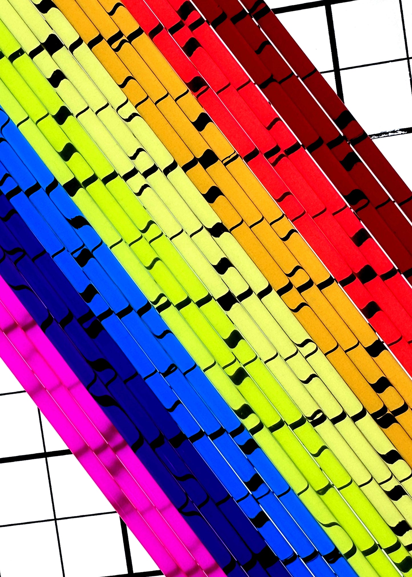 24 Rods x 8 Different Colors 1/8” Inch Diameter Multi-Color Pack